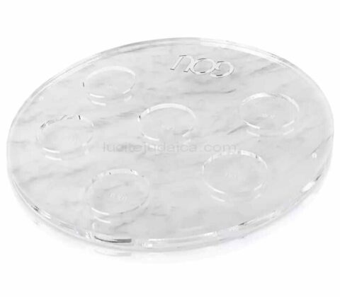 Factory Custom Judaica Pesach Acrylic Seder Plates Wholesale