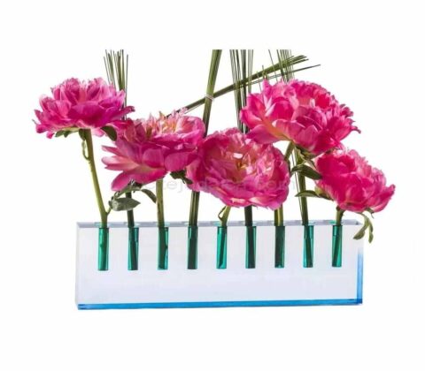 HAJ-001-4 Custom Lucite Menorah for Jewish Hanukkah Acrylic candelabrum Candelabra can as vase