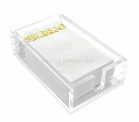 Lucite Guest Napkin Holder Stand Rectangle Clear Acrylic Napkin Holder